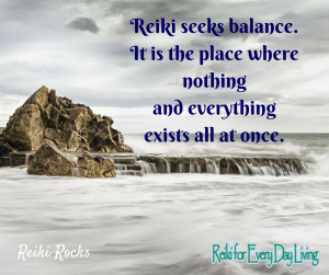 Reiki seeks balance